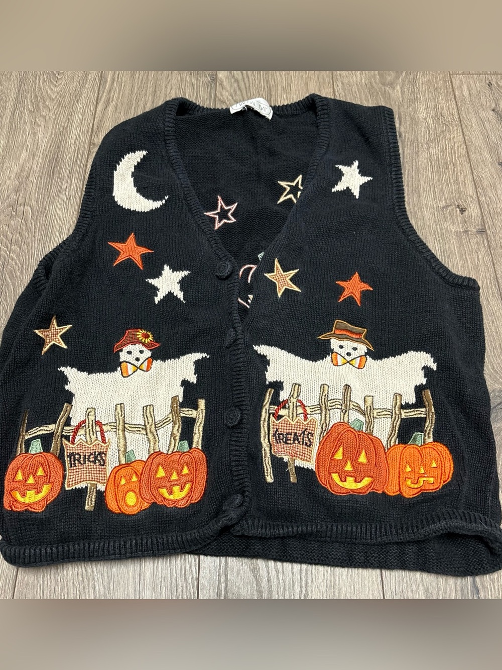 Vintage Halloween sweater vest